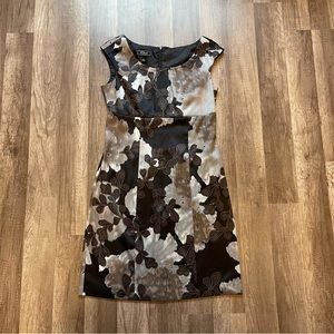 Dress barn midi black and floral dress